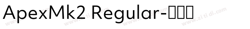 ApexMk2 Regular字体转换